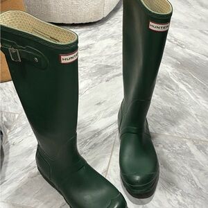 Hunter Forest Green Waterproof Boots
